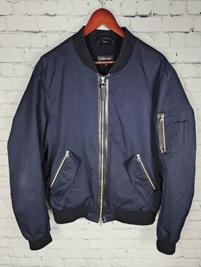 MACKAGE | Ragnar satin bomber style baseball collar jacket
